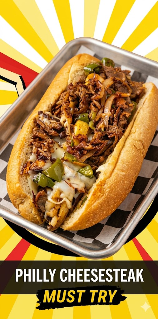 Classic Philly cheesesteak